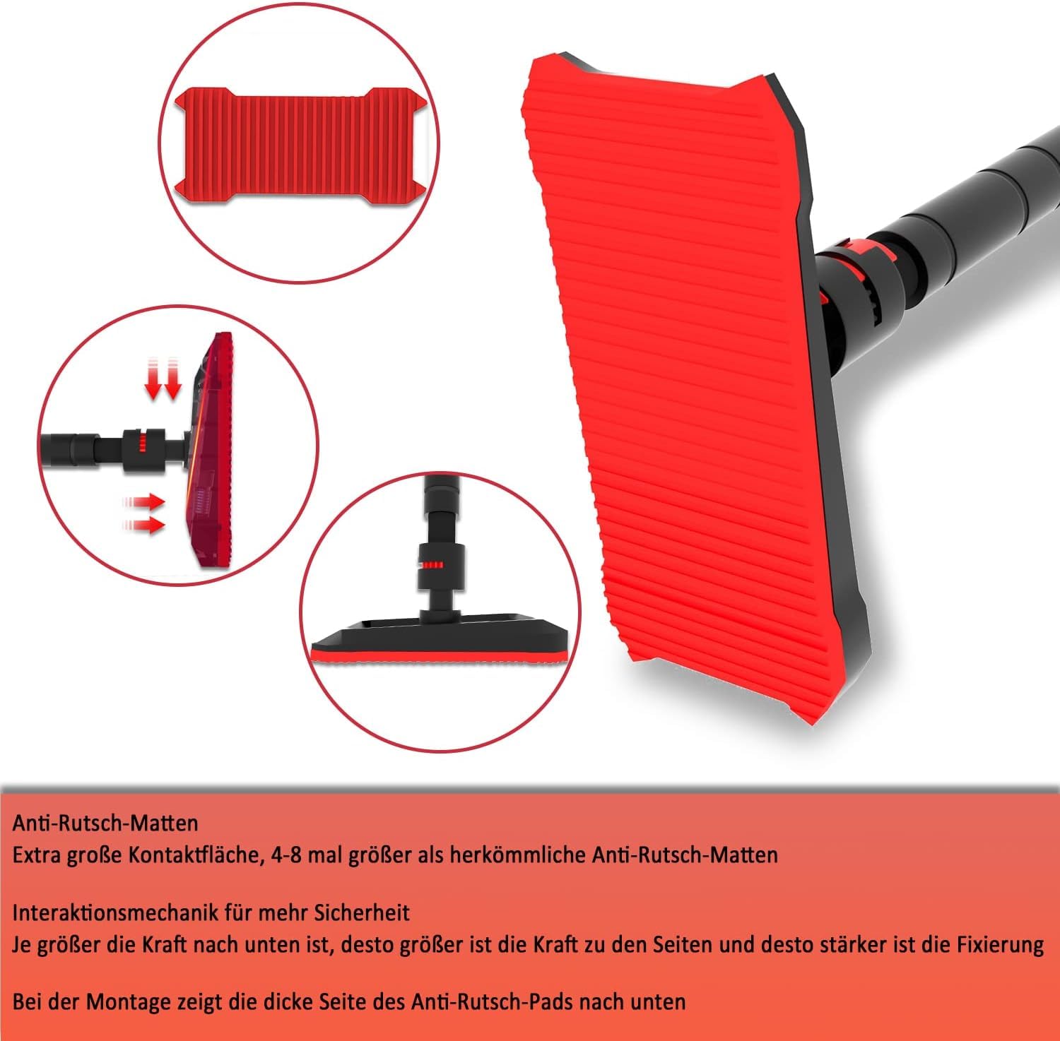 Klimmzugstange für Türrahmen ohne Schrauben, verstellbar 70-160 cm, mit Nivellierinstrument, bis 200 kg belastbar – Profi Türreck für das Training zu Hause