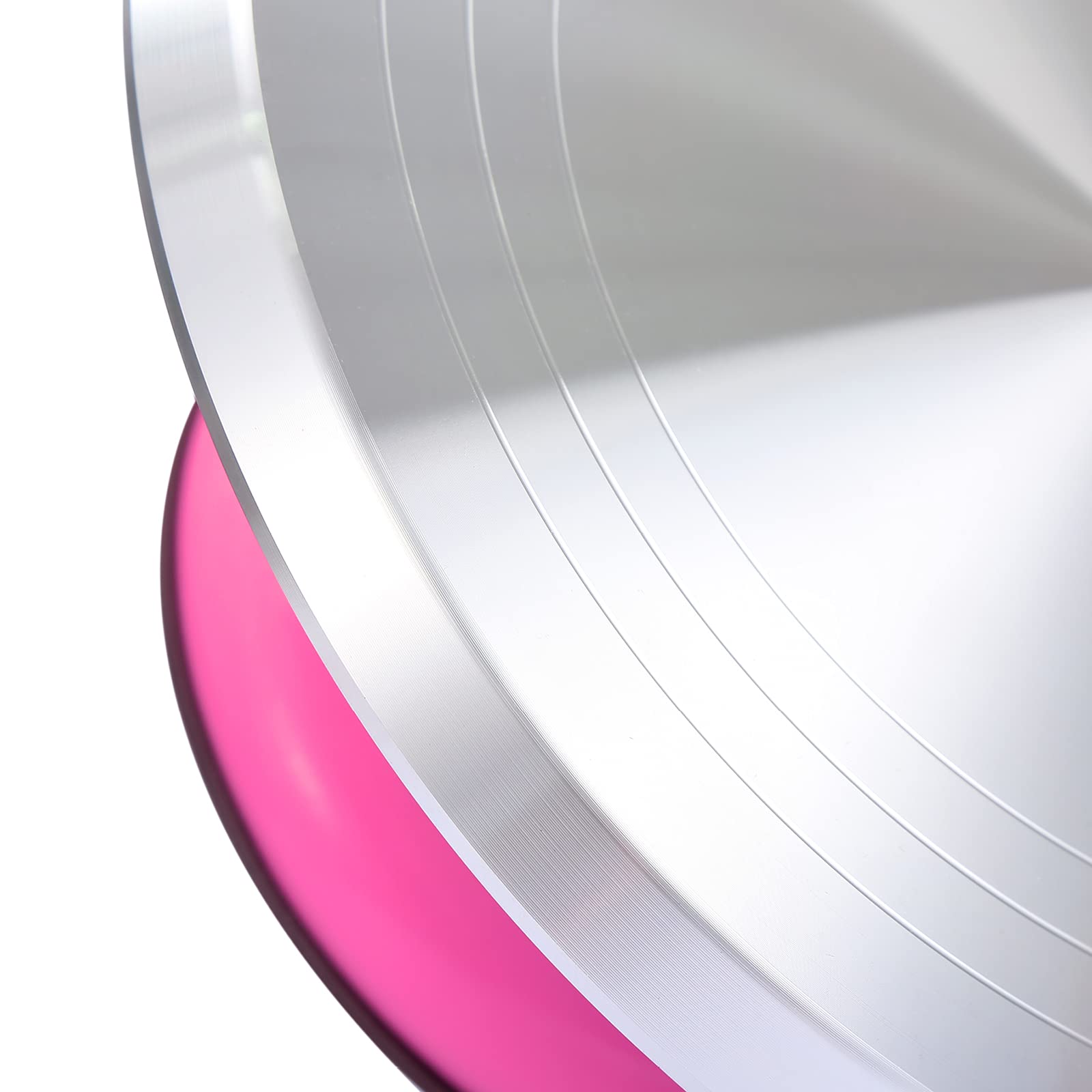 Plateau Tournant - Aluminium - Rose - 30 Cm - Assiette à Gâteau