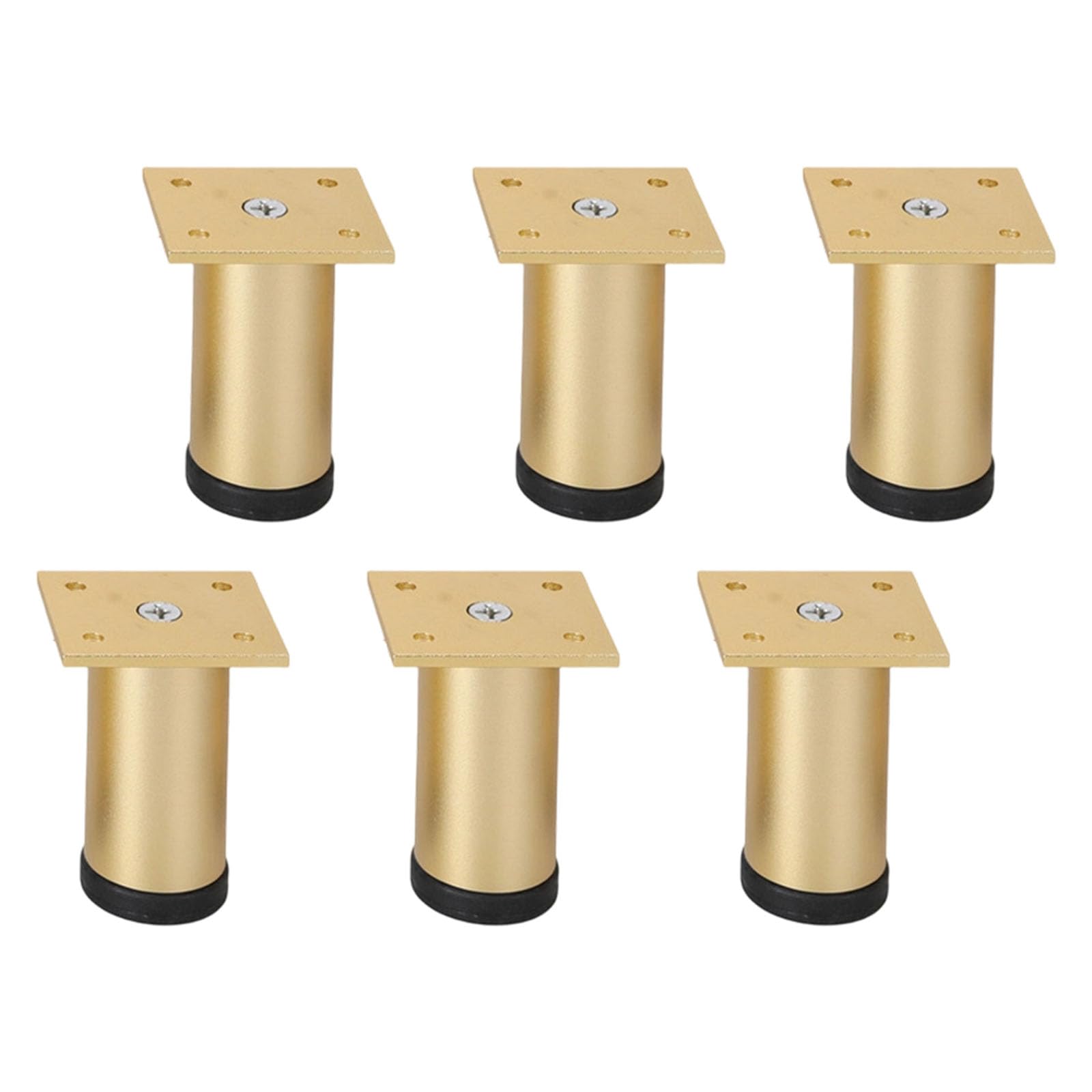 BWANGIAO 6pieces Adjustable Bed Risers With Antislip Base Load-Bearing Replacement Leg Furniture Leg Extenders for Beds And Tables