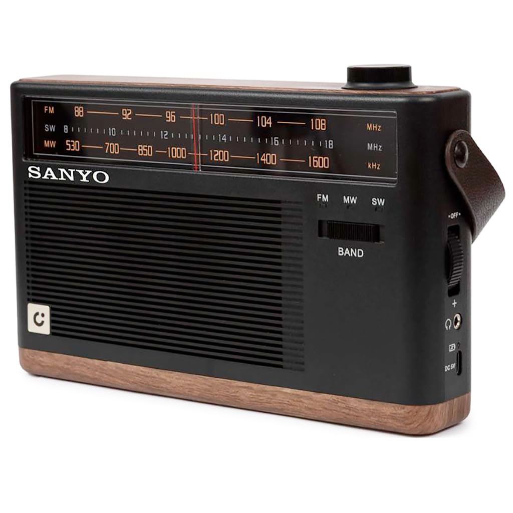 Radio Digital Portátil Sanyo KS138 FM/Am/SW – Estilo Vintage