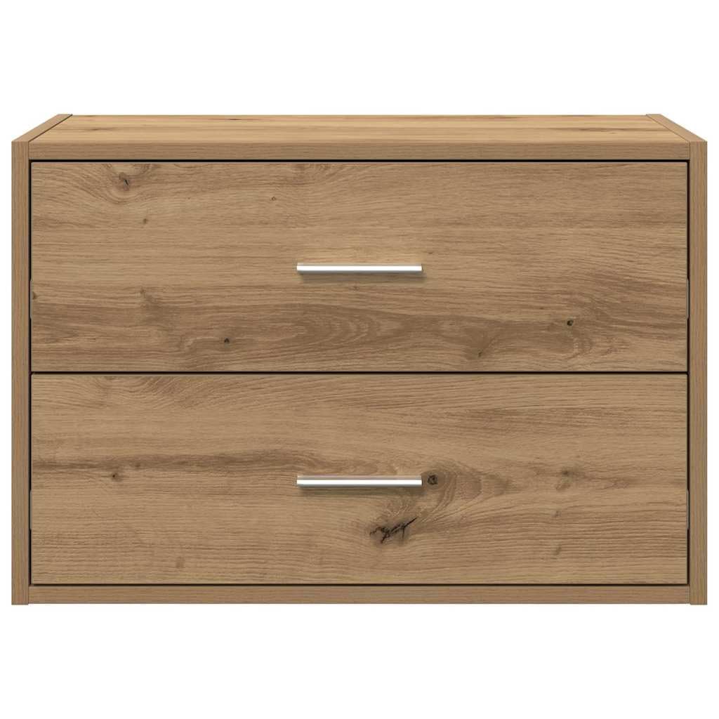 Meble z 2 szufladami dąb Artisan 60 x 31 x 40 cm, materiał drewnopochodny, wszechstronne miejsce do przechowywania do salonu, sypialni, jadalni, kuchni, korytarza