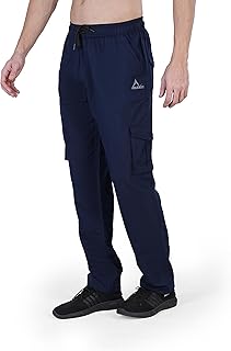 Generic Alexon Men's Lycra Regular Fit Stylish Without Grip Cargo Joggers Track Pant Lower Pyjama