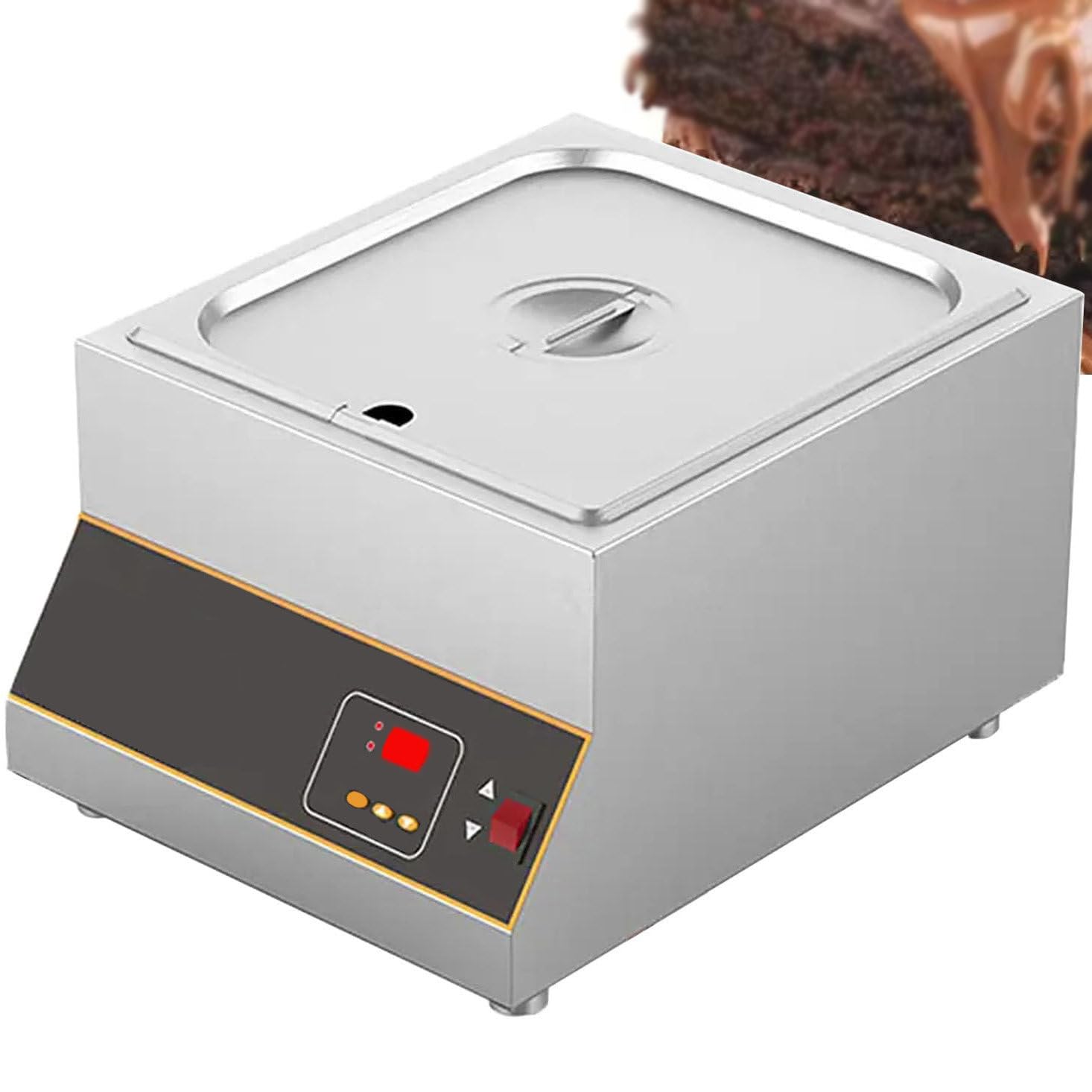Olla de fusión de chocolate de 12 kg y calentador eléctrico de crema para negocios