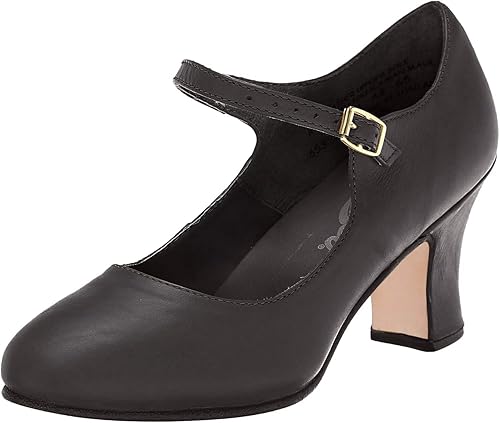 Capezio Chaussures de Personnage Manhattan pour Femme, Noir, 4 Wide