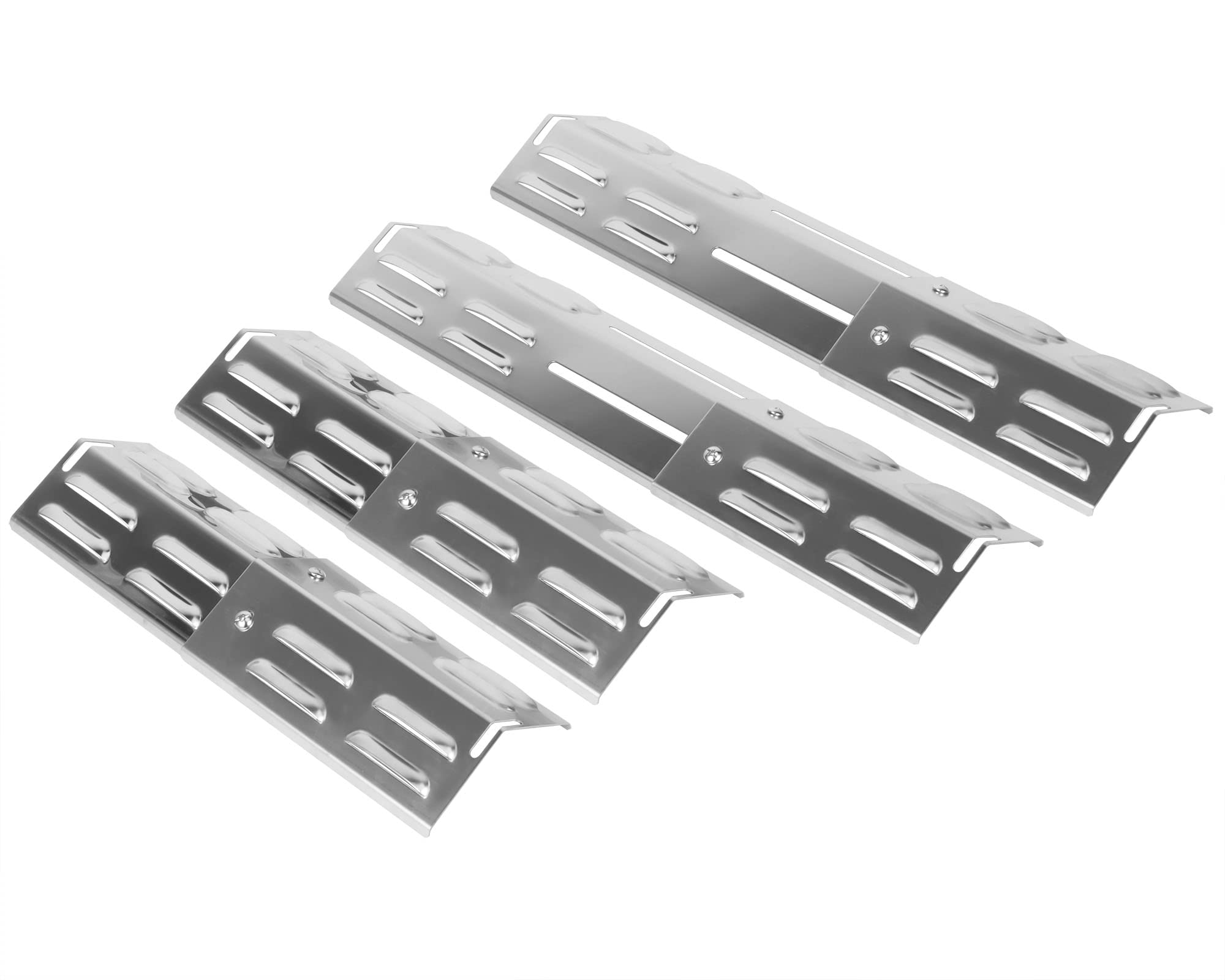 Copertura universale regolabile da 29 a 43 cm, distributore di fiamma in acciaio inox, per barbecue a gas Enders, Weber, Landmann, Burnhard, Charbroil