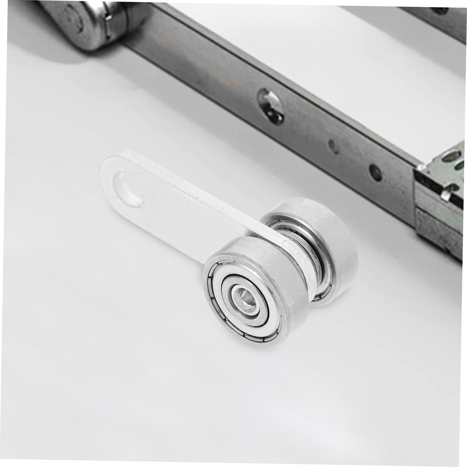 POPETPOP Roulettes De Porte Coulissante Poulie De Plafond Amovible Double Roue Pour Porte De Grange Rail De Guidage Système Anti-affaissement