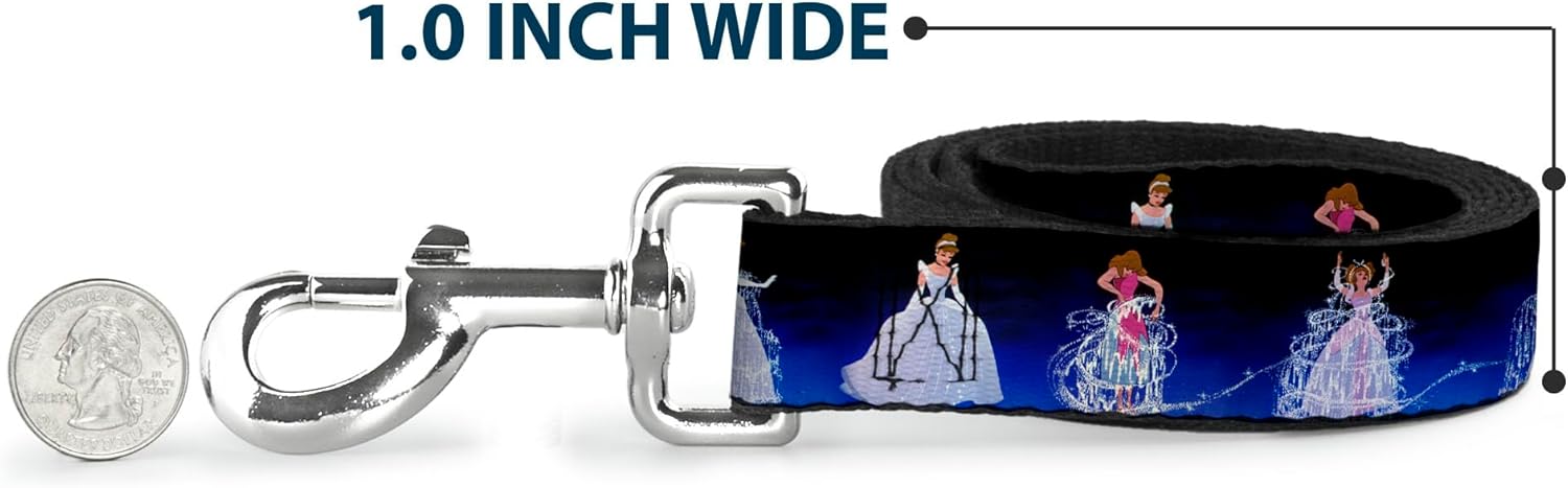 Buckle-Down Pet Leash - Snow White & the Seven Dwarfs Scenes - 6 Feet Long - 1" Wide