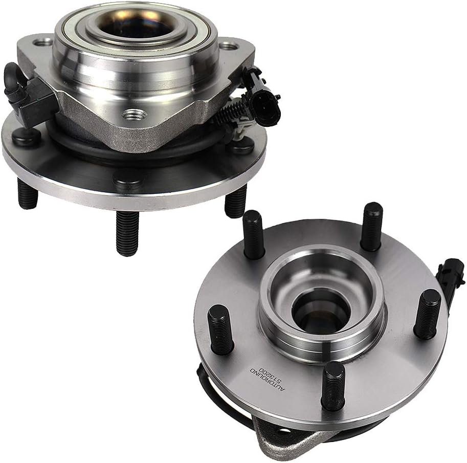 Autoround 2-Pack RWD Front Wheel Bearing and Hub Assembly 513200 Compatible with Chevy Blazer, GMC Jimmy, for 1998 1999 2000 2001 2002 2003 2004 2005 Both Passenger Driver Side 5 Lug w/ABS