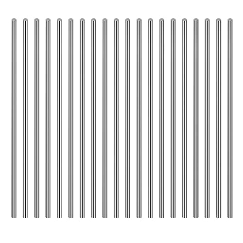 Miniatura 20 de DYWISHKEY Kit surtido de varillas de acero inoxidable, diámetro de 0.039-0.315 in para manualidades, pasador de mango (27 piezas)