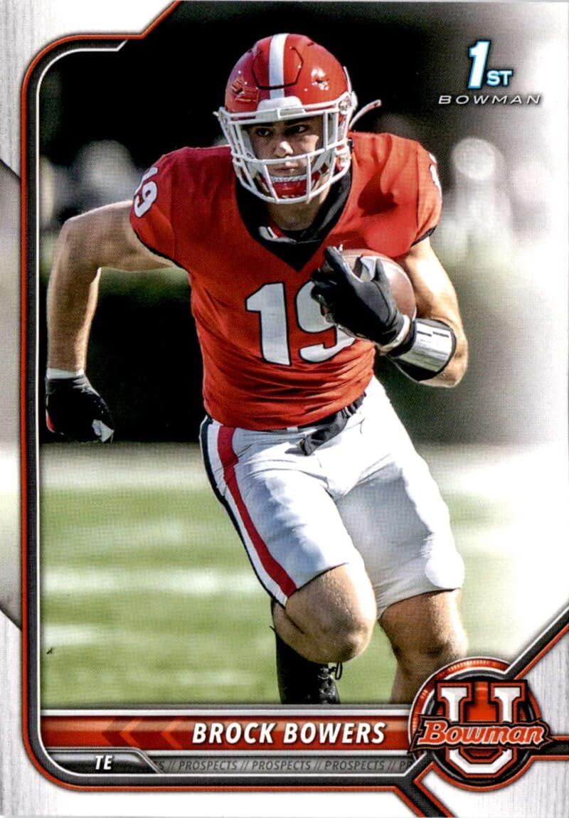 2022 Bowman University #83 Brock Bowers Georgia Bulldogs Football Card