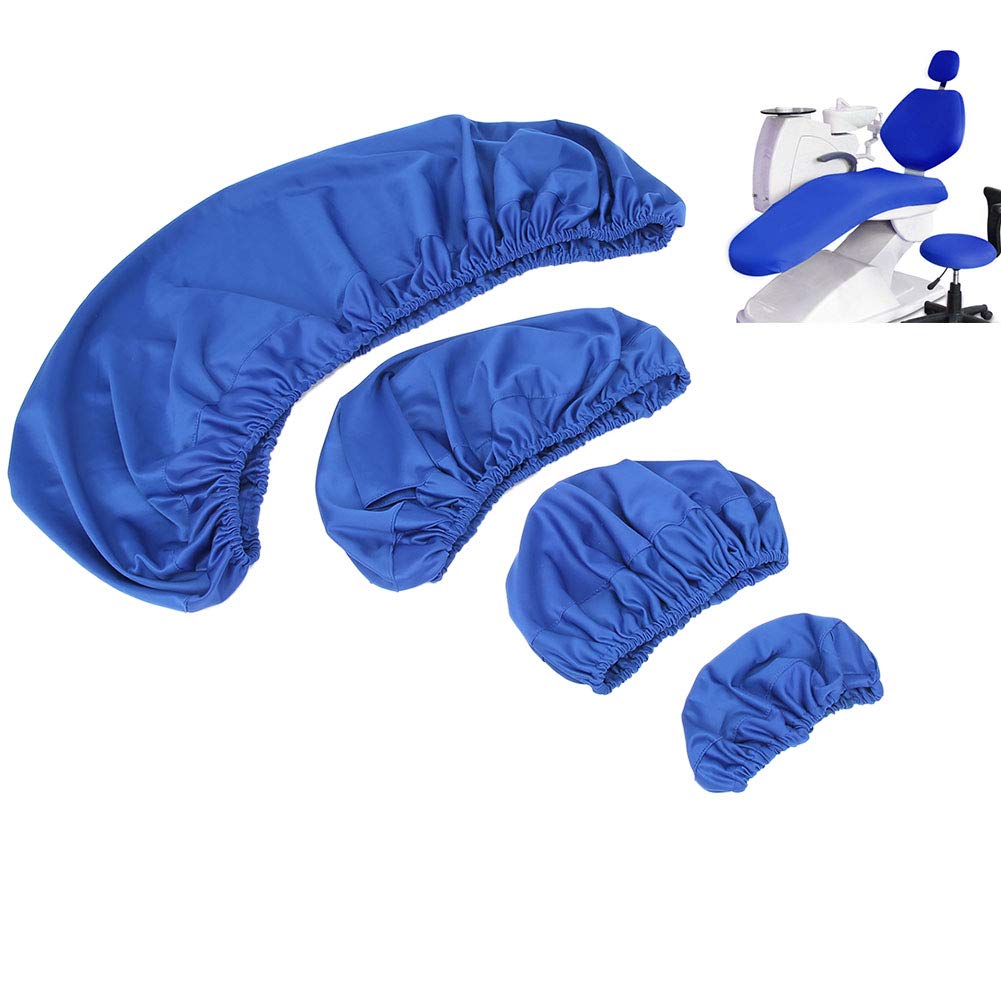 Set di fodere per poltrona odontoiatrica, Cuscino per poggiatesta dentale lavabile, Set di fodere ripetibili M, L Proteggi mobili per poltrona odontoiatrica per reparto odontoiatrico(L, blue)