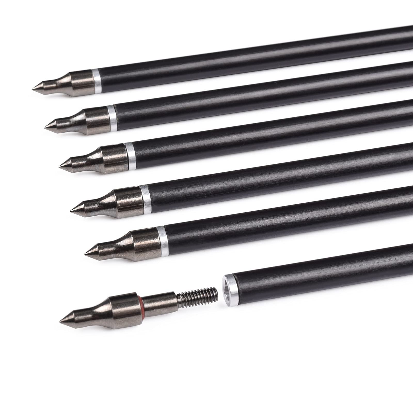 Fay Outdoor Sport 16 Inch Crossbow Bolts 8.0mm Fiberglass