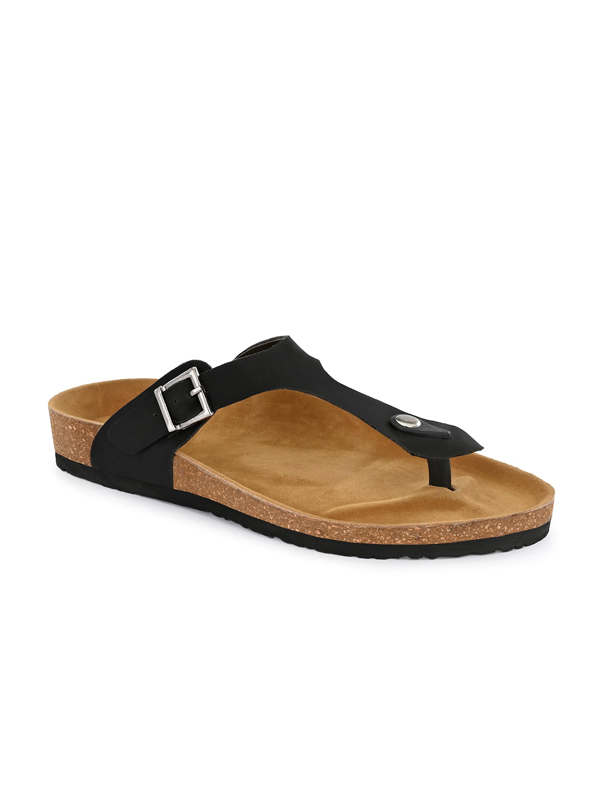 Shences MEN ORIGINAL CORK SOLE (BLACK) SANDALS (B0BFFGSMJX) Amazon Price History, Amazon Price Tracker