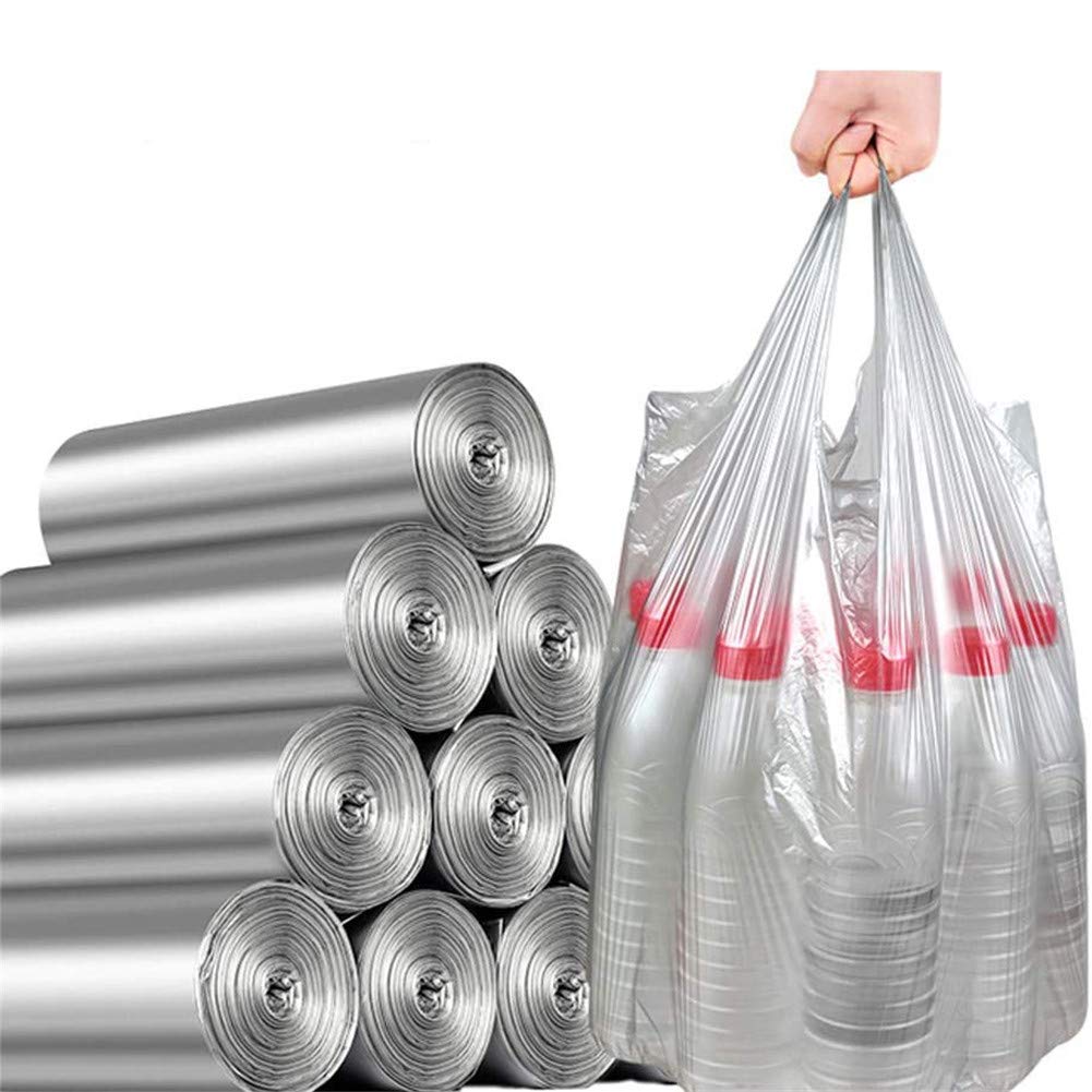 IPLUS Tall Kitchen Drawstring Trash Bags, 7-8 Gallon, 100 Count (Silver, 7-8 Gallon)