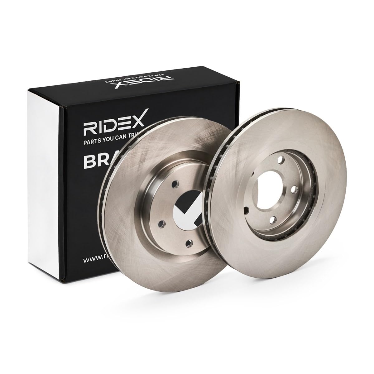 RIDEX 82B0391 2x Disco freno Anteriore senza viti/bulloni Compatibilità con NISSAN Qashqai/Qashqai +2 I J10, NJ10