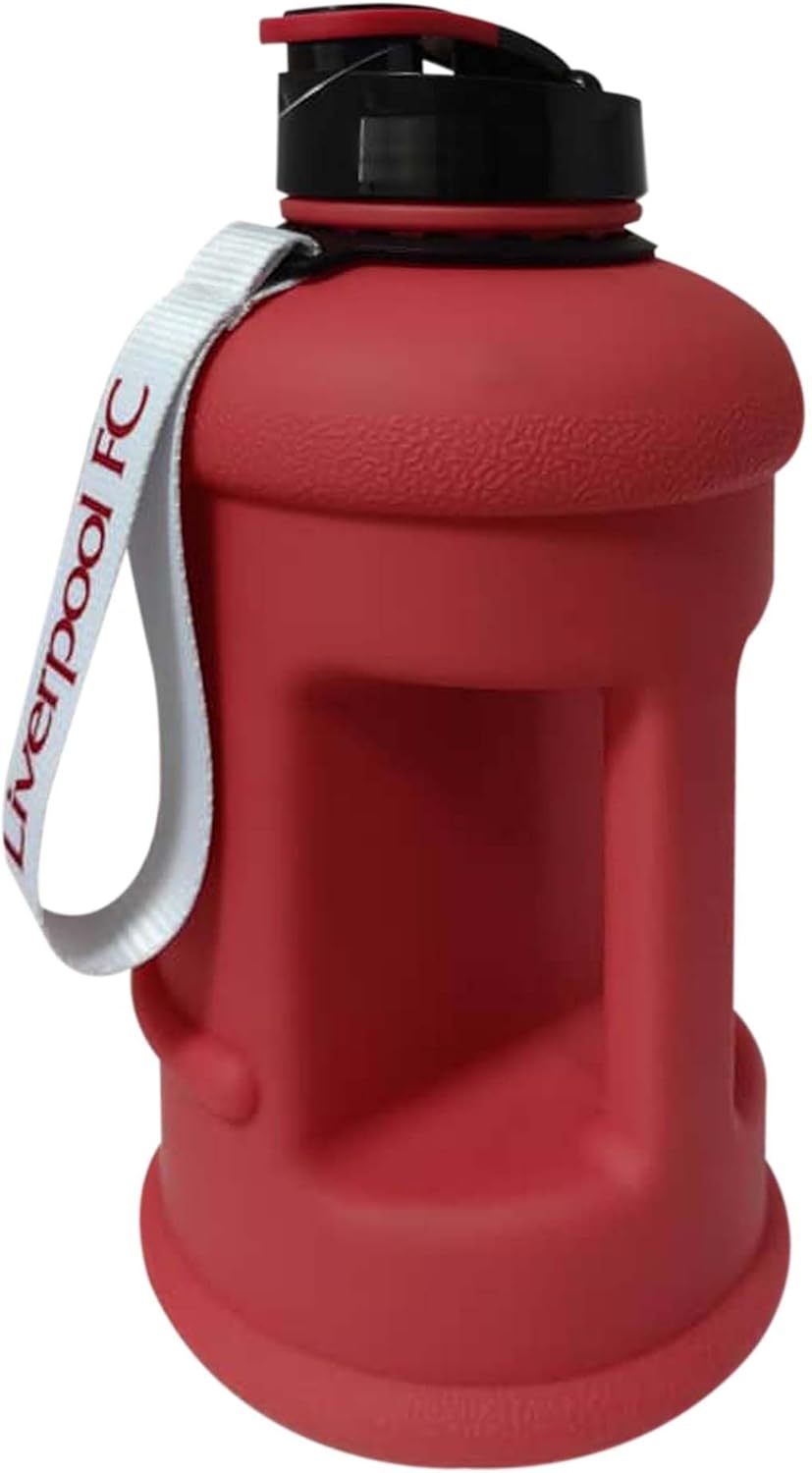 Hy-Pro Offical Licensed Liverpool F.C Gym Bottle - 1.3 Litres, BPA Free, Wrist Strap and Handle, Leakproof