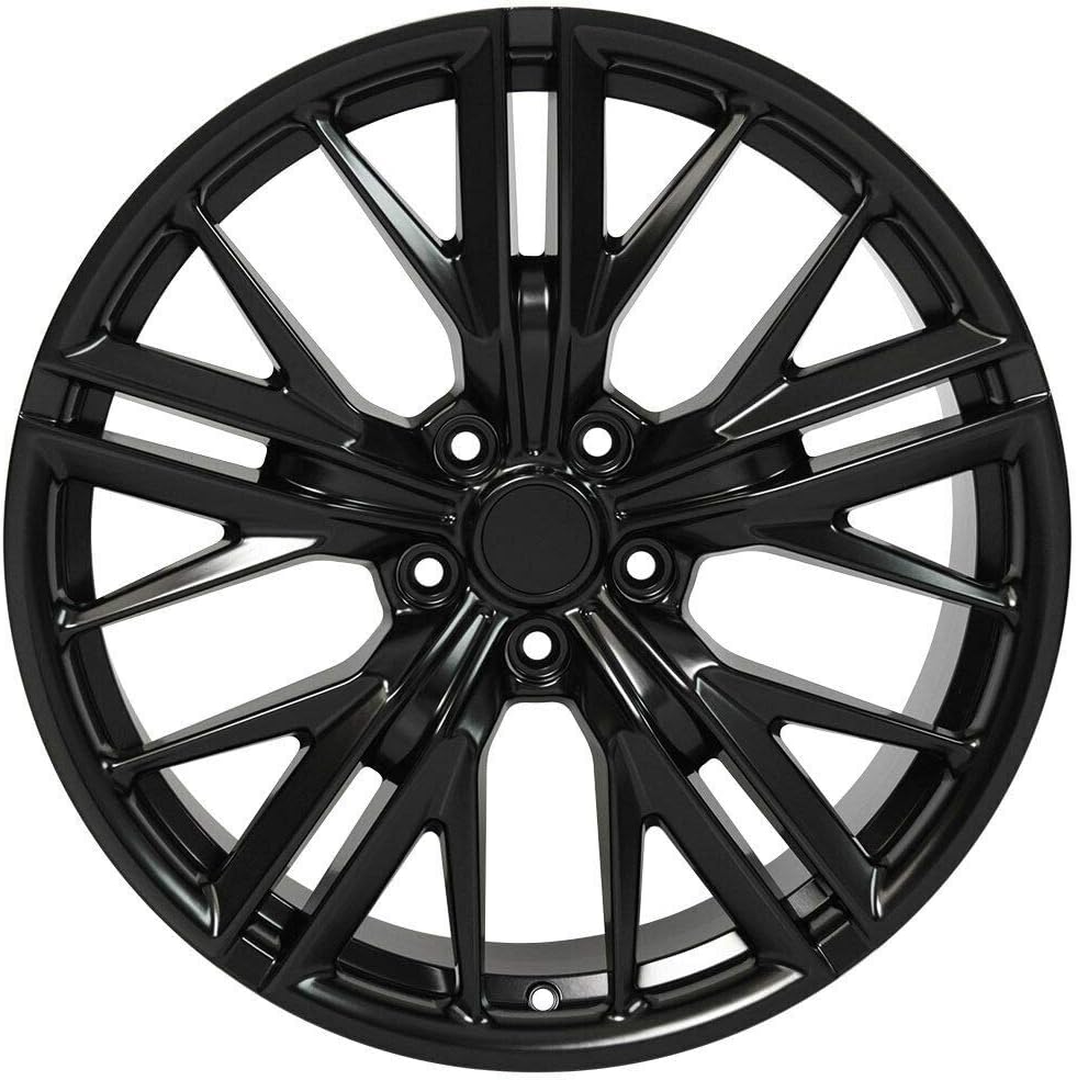 Partsynergy Replacement For 20" Rim fits Chevy Camaro ZL1 Style Satin Black 20x9.5 Wheel