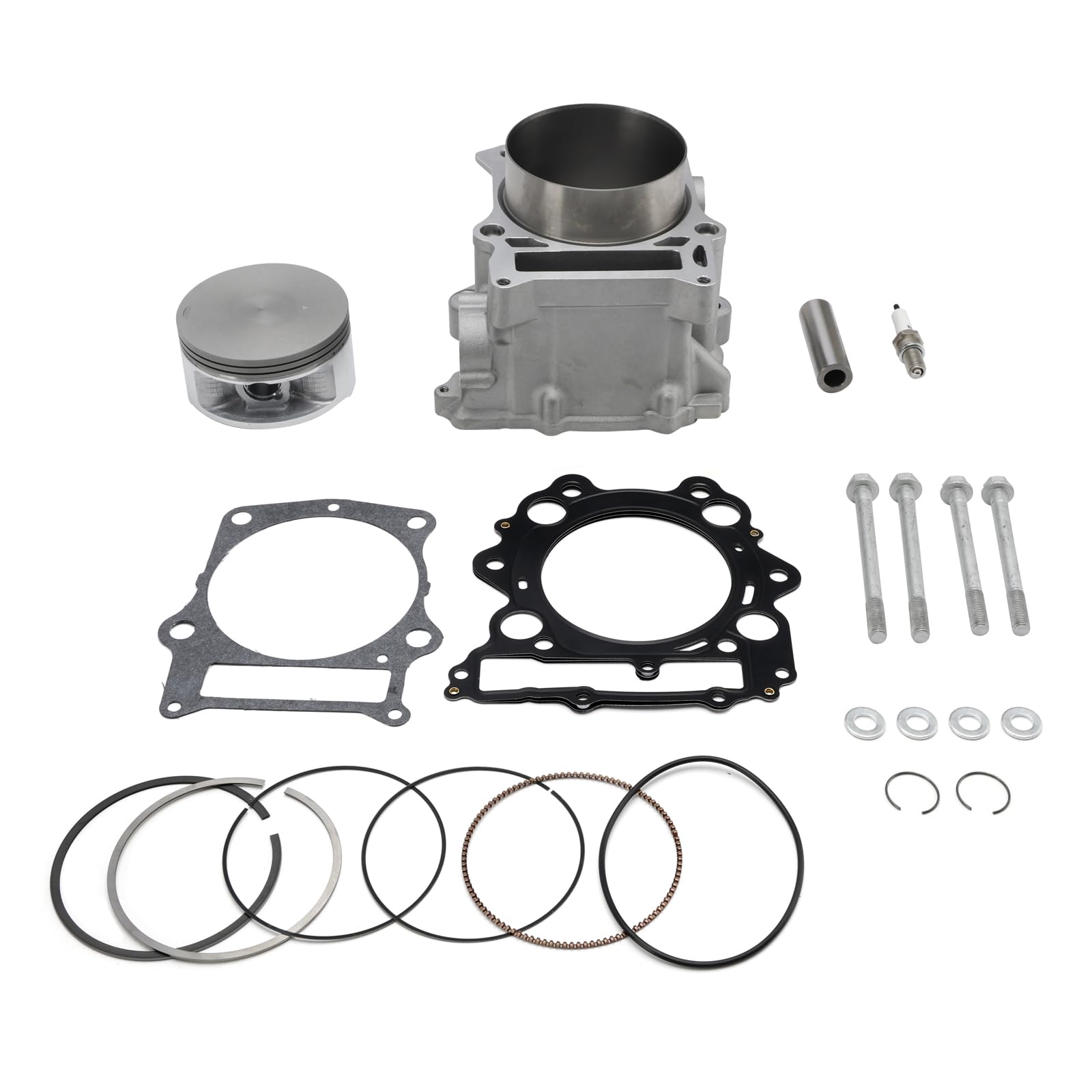 Topteng 102mm Big Bore Kit 686 Cylinder Top End Rebuild apto para Yamaha Grizzly YFM 660 02-08