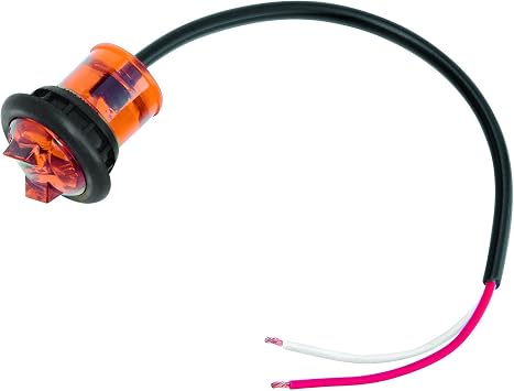 Wesbar 54201-003 Amber Hi Intensity Micro LED Side Marker Clearance Light with Grommet
