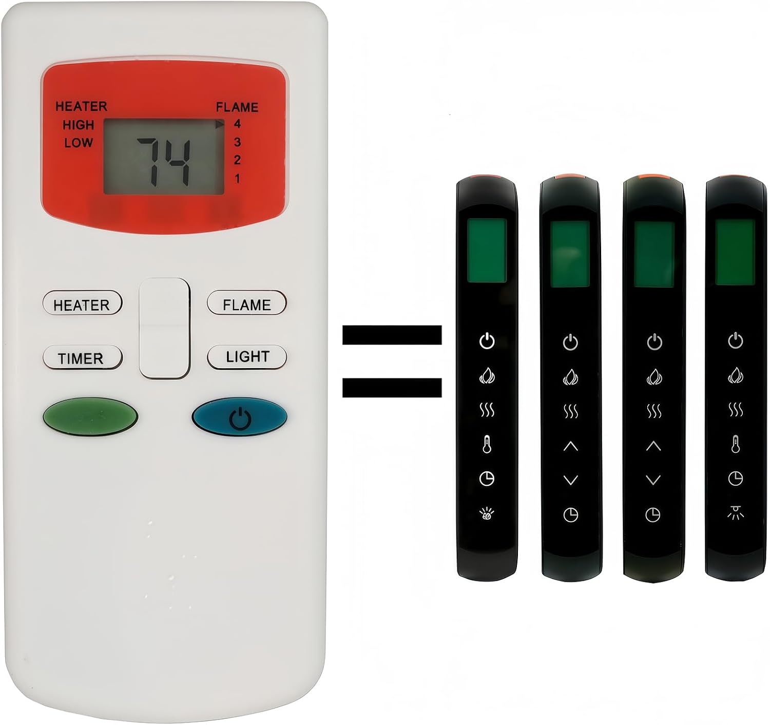 Replacement Remote Control for HHT Simplifire Electric Fireplace SF-ALL40-BK SF-ALL48-BK SF-ALL60-BK SF-ALL84-BK SF-ALLP50-BK SF-ALLP60-BK SF-ALLP72-BK SF-SC43-BK SF-SC55-BK SF-SC78-BK