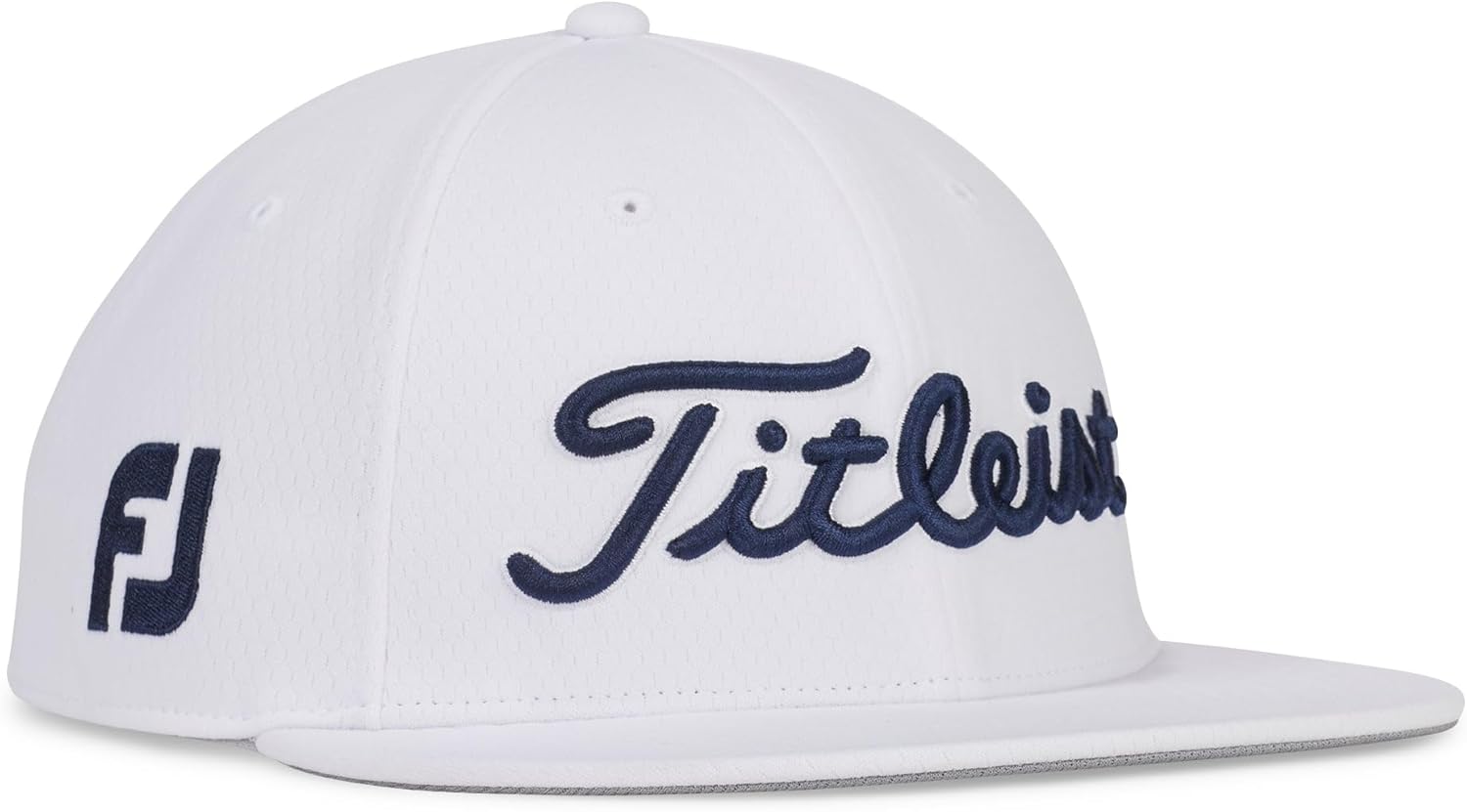 Titleist Tour Elite Flat Bill Golf hat, White/Navy