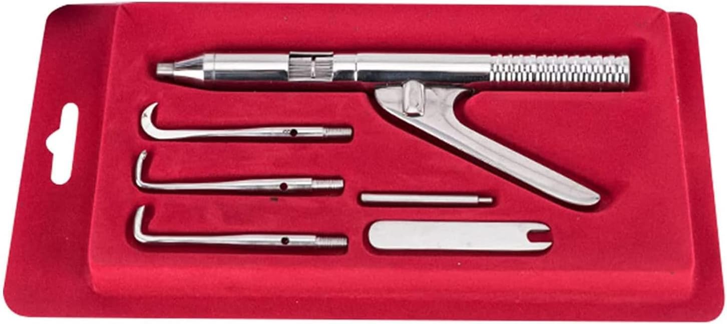 Automatischer Kronenentferner Aus Edelstahl, Automatischer Zahnkronenentferner mit Fünf Zubehörteilen Aus Edelstahl für Die Ausrüstung Dentalset