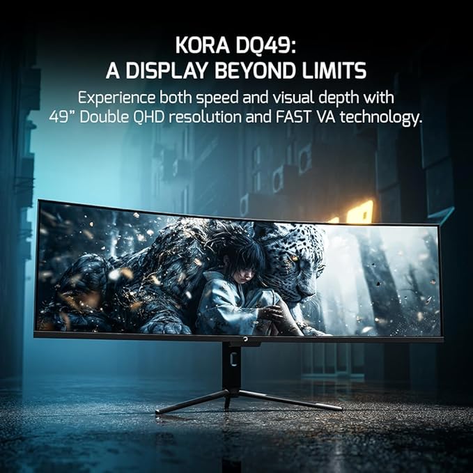 Monitor Curvo Gaming Ultrawide 49 Pulgadas QHD 120Hz 1ms HDR400 miniatura 2