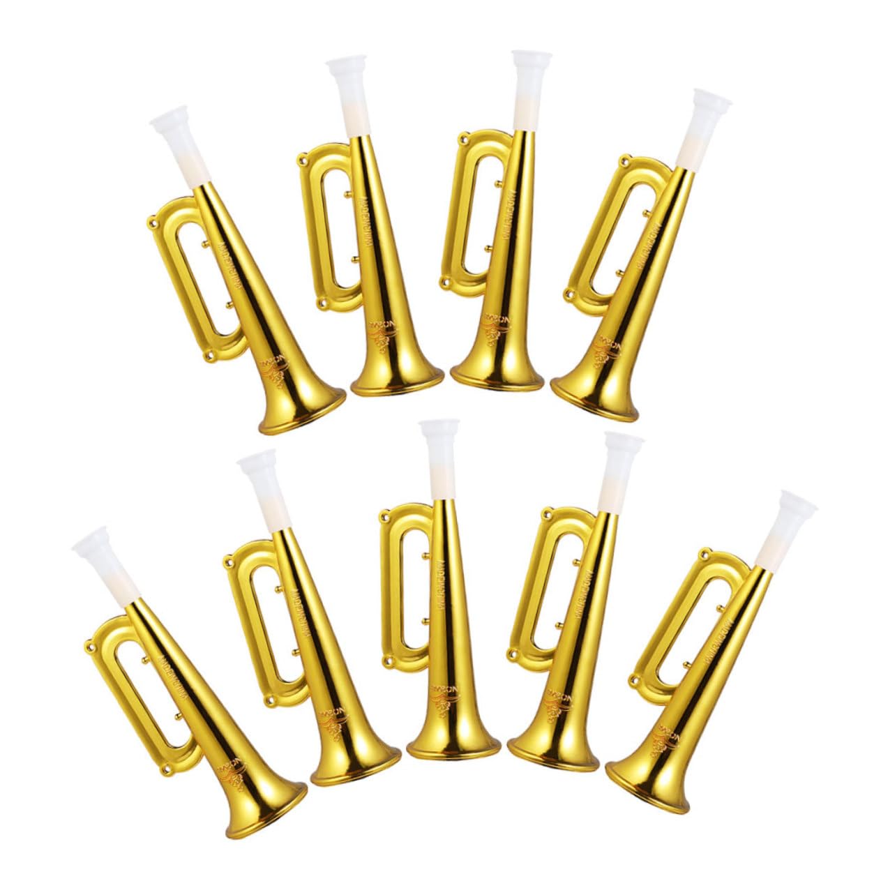 Vaguelly 9Pcs Plastic Trumpet for Lightweight Cheerleading Horns with Comfortable Grip for Sports Events and Celebrations Loud Noisemakers for Outdoor Fun