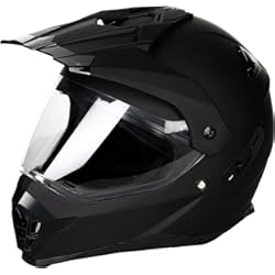 Cascos Venom Favoto Casco Integral para Moto, Casco de Motocicleta Transpirable con Visor Solar para Mujer Hombre Adultos, Protección de Seguridad, Certificado ECE TUV, 58-61cm XL Negro