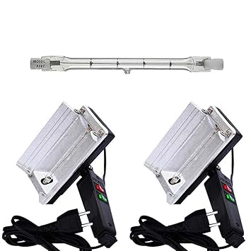 Priyam Video Light with 1000 Watt Halogen Tube for Video Cameras and YouTube Video Shooting (2 Pcs)