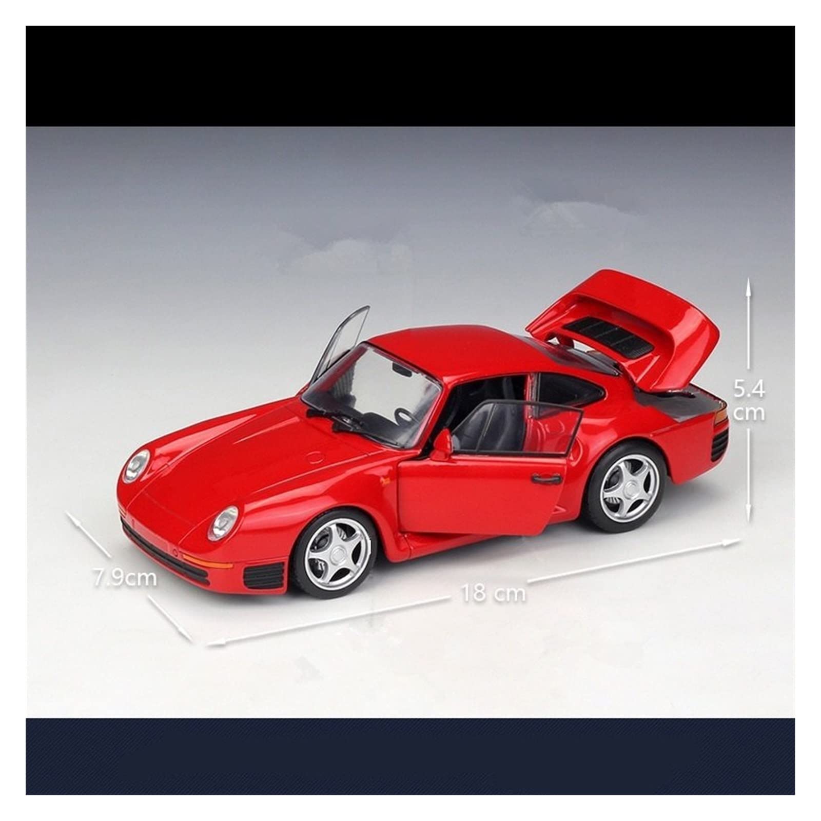 Modello Di Auto D'epoca In Lega, Modello Di Auto In Metallo Pressofuso, Scala 1:24, Per Porsche 959