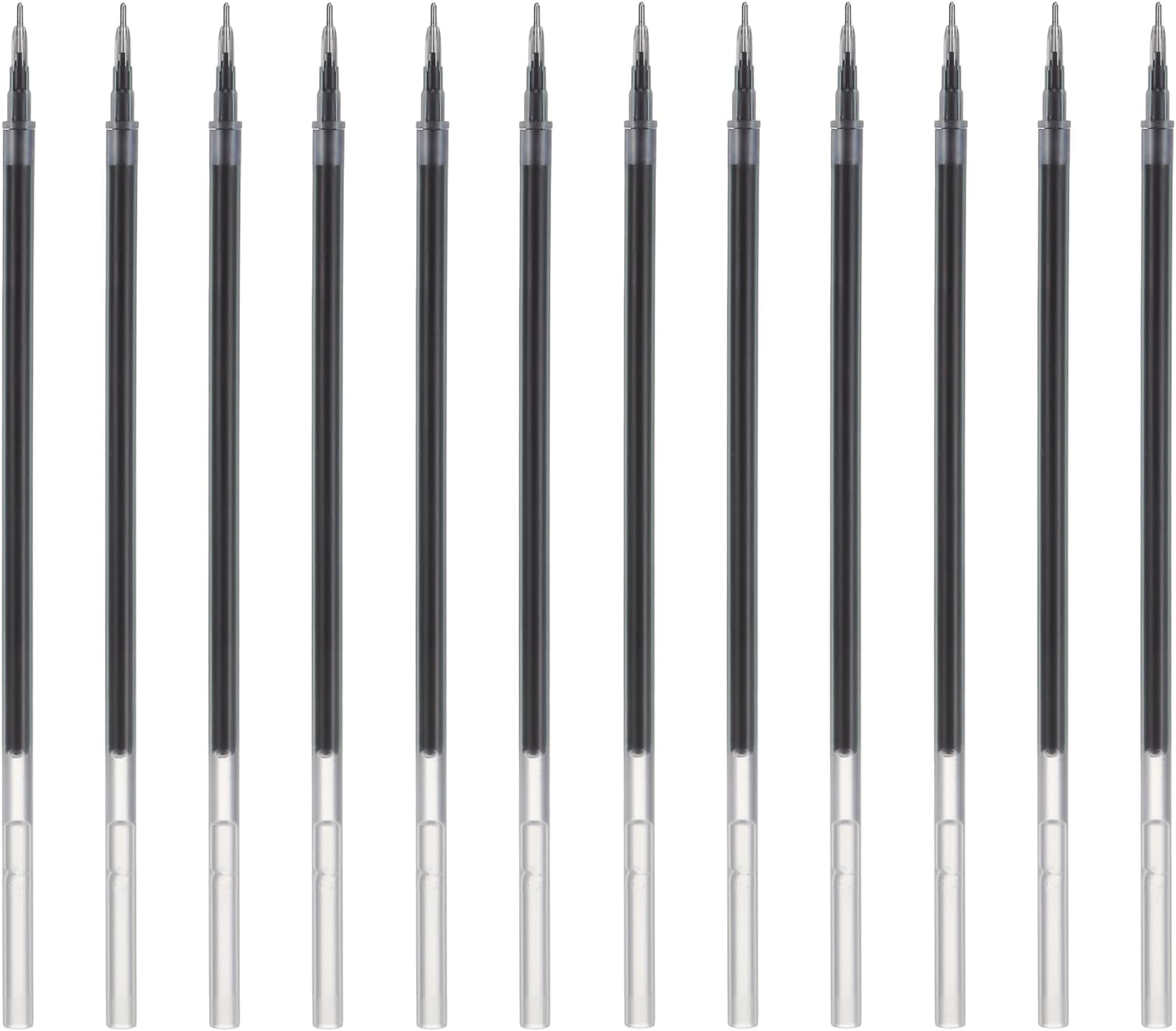 – PATIKIL 12Pack 0.5mm Gel Pen Refills for Coloring, Medium Point Gel Ink Pens Refills for Coloring Book Drawing Art Supplies Scrapbook Journaling, Blue Black