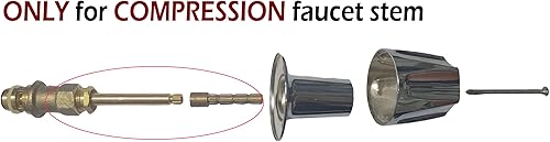 Miniatura 4 de ALITZ Kit de extensión de vástago de latón para vástagos rotativosde compresión de montaje en pared, se adapta a Pfister 910-3740, 910-374 y