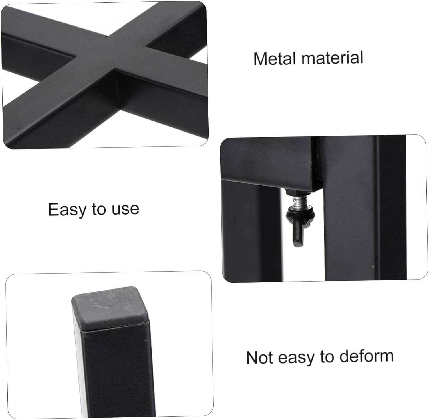 Potted Plants Rack Four-legged Flower Stand Cross-shaped Storage Shelf Flower Pot Holder and Durable Plant Stand