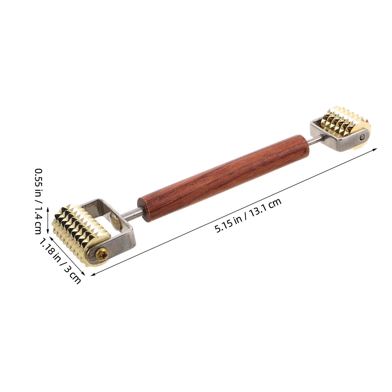 ibasenice Masajeador Facial en Forma de V Rodillo Facial de Belleza 3d Acero Inoxidable y Madera Dorado Compacto y Ligero para Rutinas Diarias Mujeres