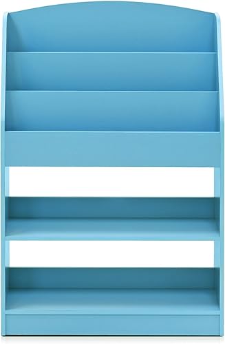 Miniatura 4 de Furinno Lova - Estantería con almacenamiento, color azul claro