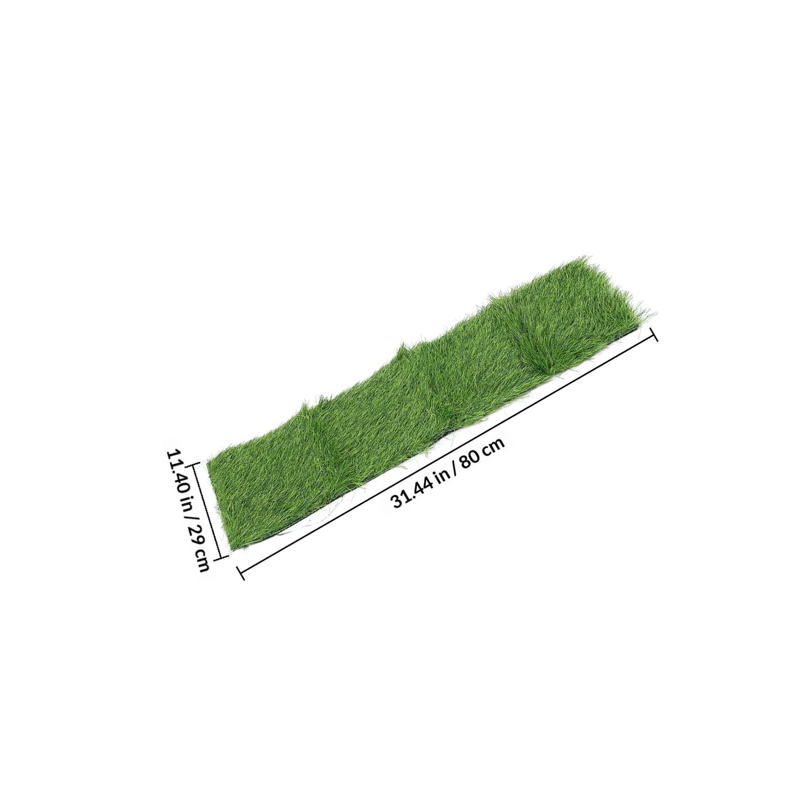 Copertura per Condizionatore D'aria Esterno 28x80cm, Tappetino Fonoassorbente 50mm Prato Sintetico, Protezione Unità Climatizzatore per Uso Domestico e Commerciale