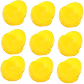 Toddmomy Bola Hueca decoración rifa Hueco Fiesta Tenis de Mesa Infantiles Bolas Ligeras Bolas de Loteria de Colores Bolas de lotería del hogar el plastico Yellow