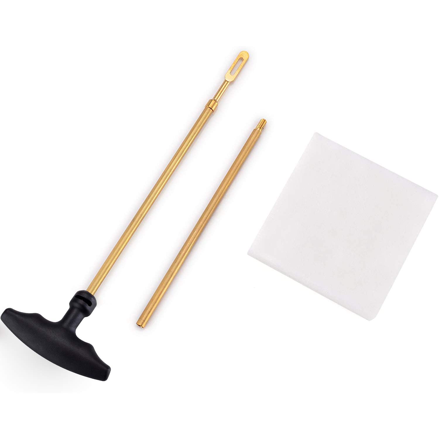 BOOSTEADY Kit de Limpieza Universal para Pistola .357 .38 9mm .40 .45 con Cepillo de Latón