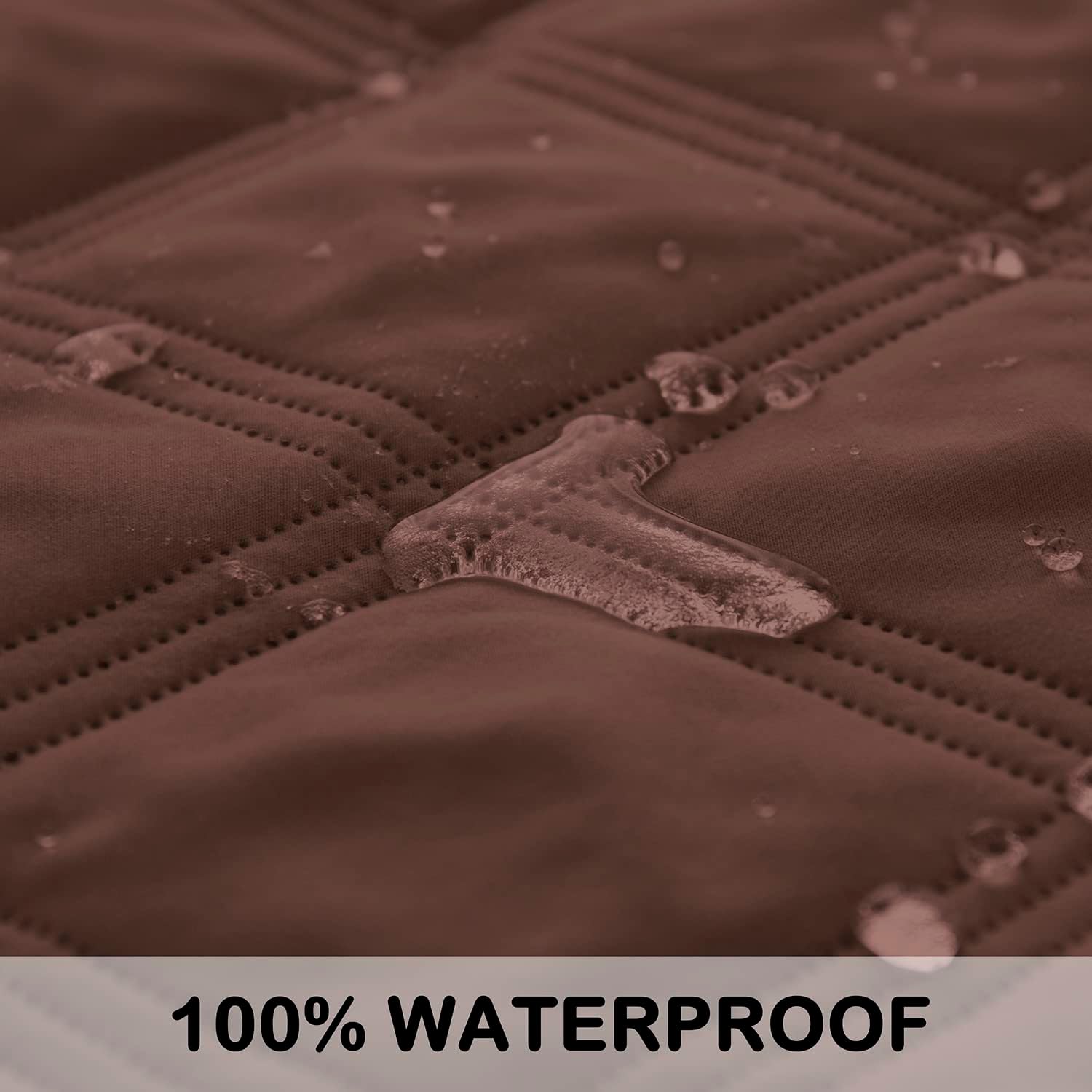 review Waterproof & Reversible Dog Bed Cover Pet Blanket Sofa, Couch Cover Mattress Protector Furniture Protector for Dog, Pet, Cat, Chocolate+cream, 40x50 Inch (Pack of 1)