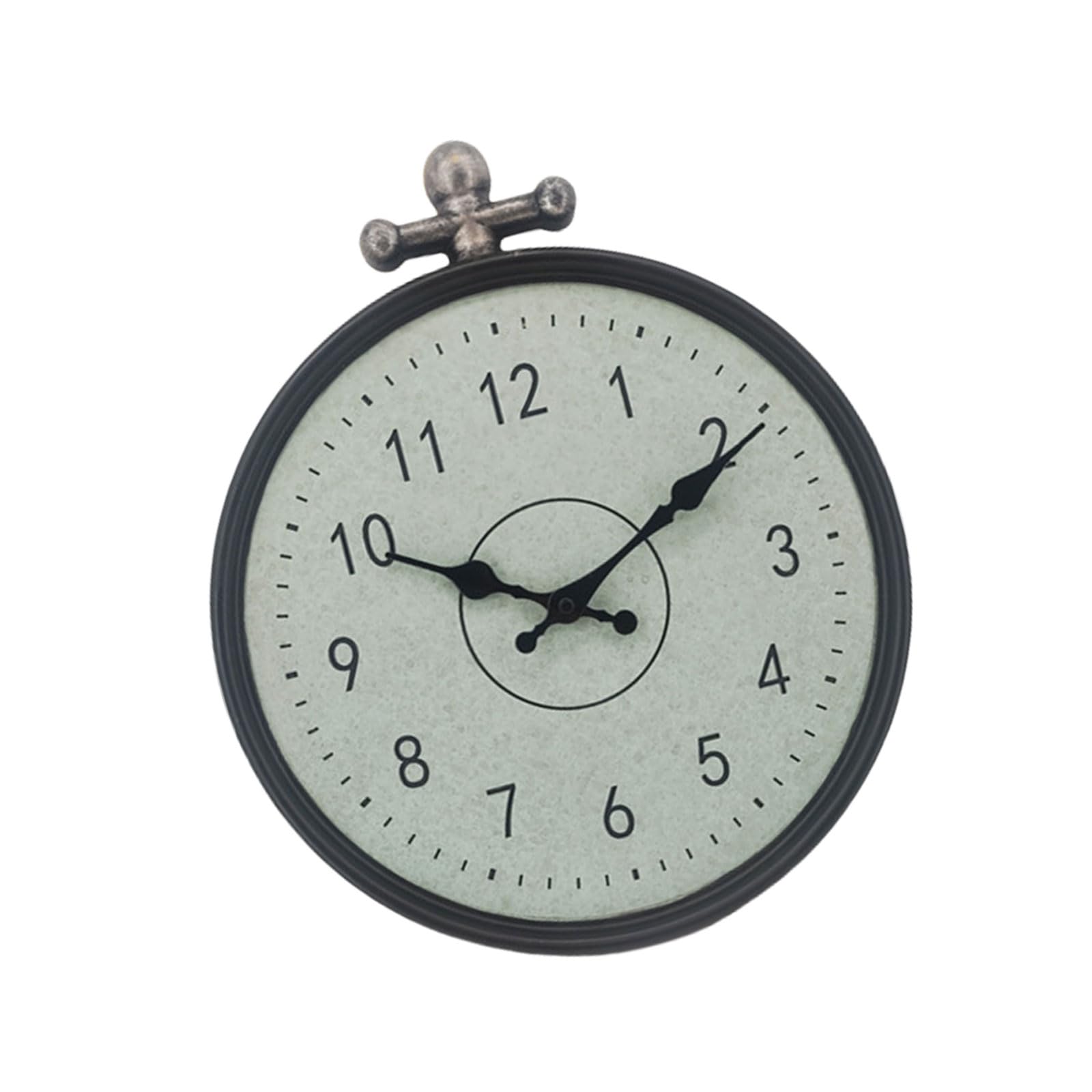 Horloge murale silencieuse pour terrasse et jardin clair