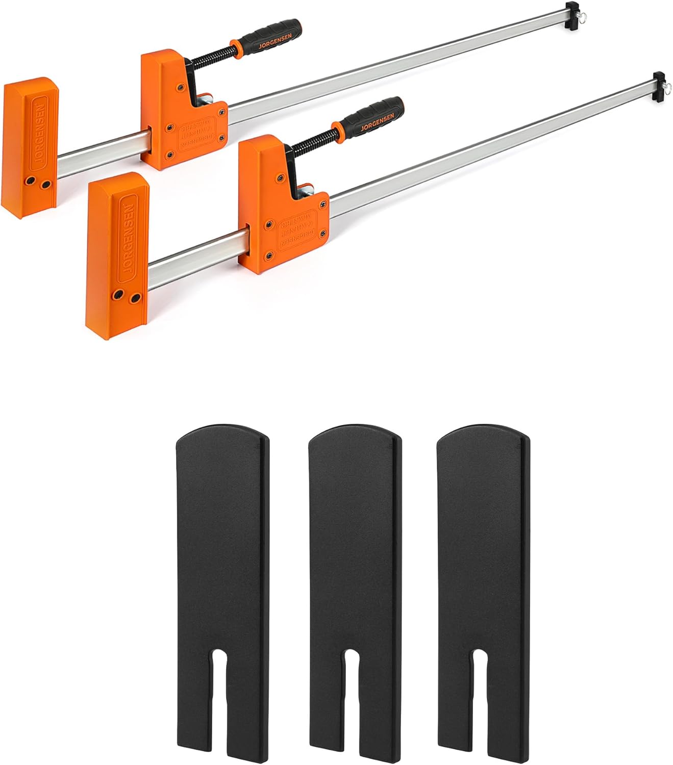 JORGENSEN 36-inch Bar Clamps and 3PK Replacement Jaw Pads