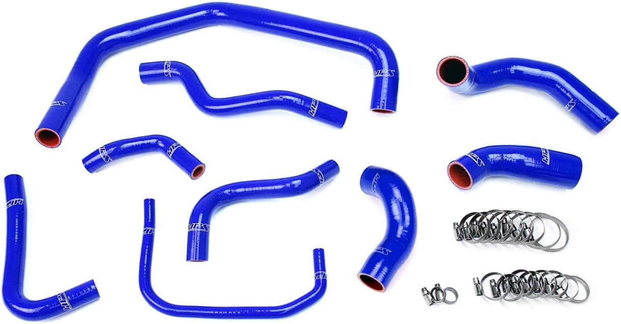 HPS 57-1728-BLK Black Silicone Radiator Hose Kit Coolant