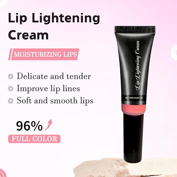 Lip Lightening Cream for Dark Lips,Deep Moisturizing Lip Lightening Cream,Advanced Lightening Formula Lip Highlighter,Lips Bleaching Balm,Visible Results with Regular Use
