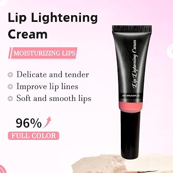 Lip Lightening Cream for Dark Lips,Deep Moisturizing Lip Lightening Cream,Advanced Lightening Formula Lip Highlighter,Lips Bleaching Balm,Visible Results with Regular Use