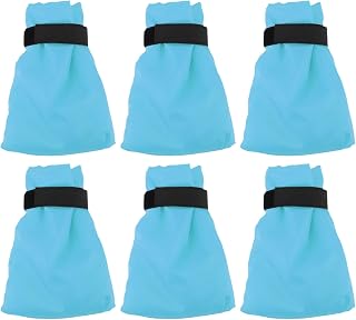 Outdoor Faucet Cover 6 Pack | Thickened Freeze Protection for Winter | Water Tap Cover Fits Most Standard Faucets | Insulated Frost Protection for Outdoor Spigots/Hose Bibs (Blue)