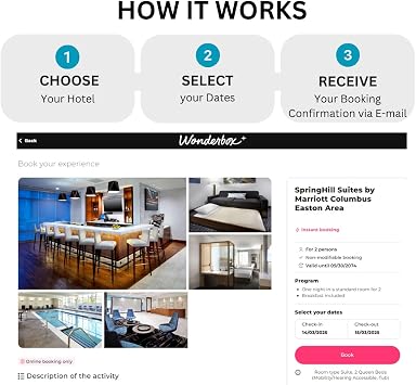 Wonderbox Poolside Weekend Getaway, 2-Night Hotel Stay with Pool Access for 2 People- from a Selection of Hotels in The US - Hotels Offered by Expedia