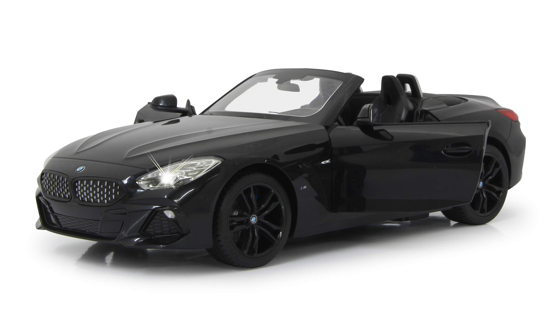 JAMARA 405173 - BMW Z4 Roadster 1:14 2,4 GHz drzwi ręczne - oficjalnie licencjonowane, do 1 godziny czasu jazdy, ok. 11 km/h, idealnie odtworzone szczegóły, szczegółowe wnętrze, światło LED
