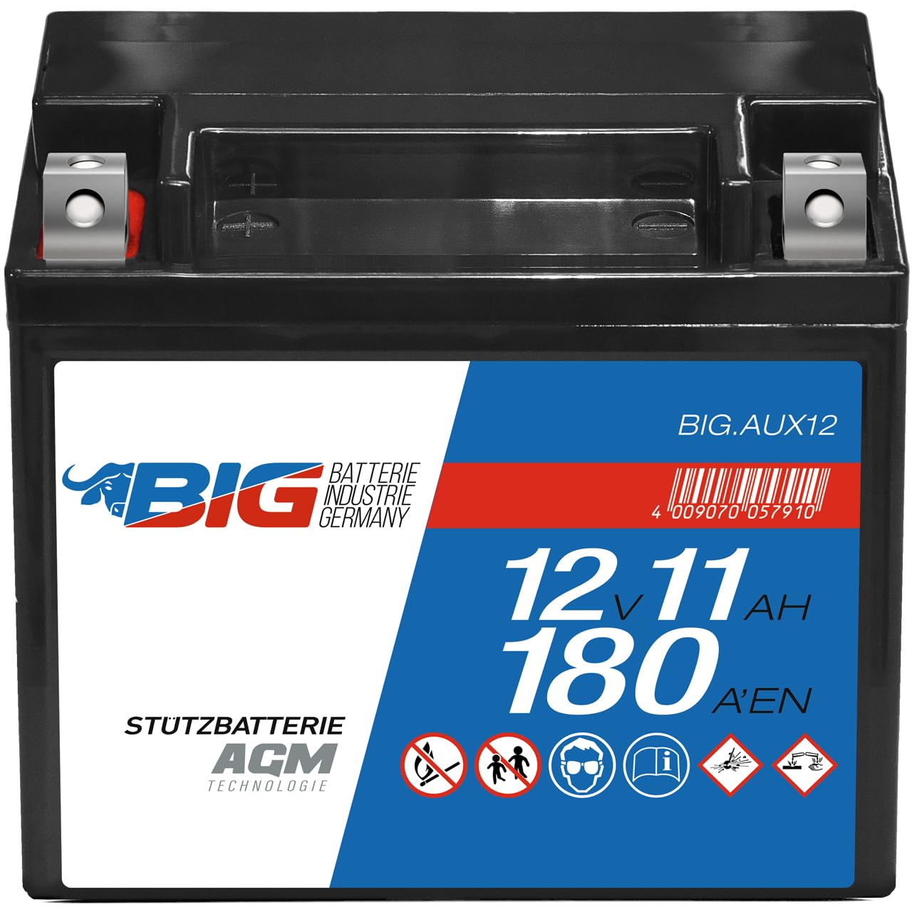 BIG Stützbatterie 12V 11Ah AGM AUX12