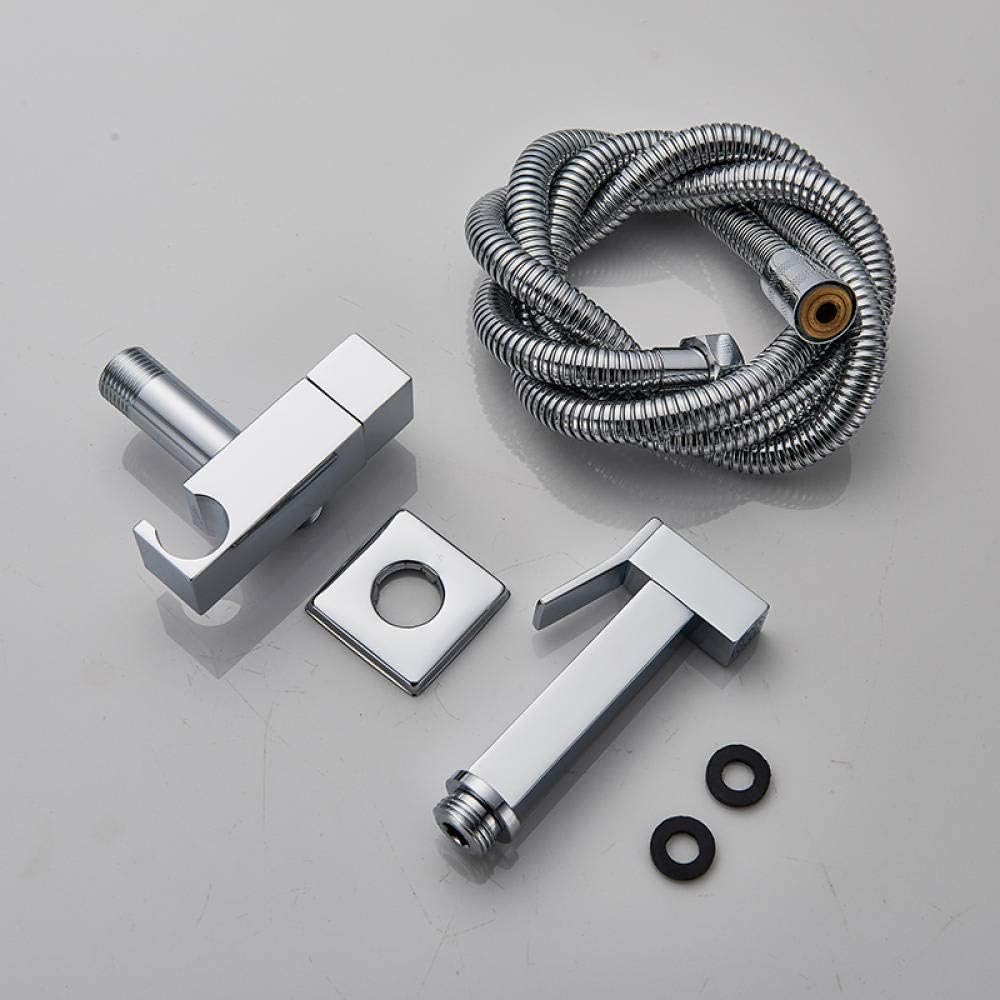 Sprayer Head Wall Mounted BathroomFaucet Shower Faucet toiletMuslim Brass Washer Tap-Black Bronze(Chrome Bidet Faucet)